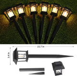 Solar Square Pathway Light with Bulb