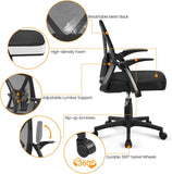 Topeakmart Swivel Desk Ergonomic Mesh Adjustable Lumbar Support Office Chair