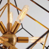 Artika Imperium 9-Light Chandeliere, Geometric Pendant Light