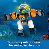 LEGO City Deep-Sea Explorer Submarine 60379 Building Toy Set, Ocean Submarine Playset with Shipwreck Setting