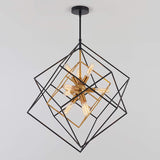 Artika Imperium 9-Light Chandeliere, Geometric Pendant Light