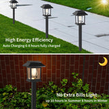 Solar Square Pathway Light with Bulb