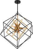 Artika Imperium 9-Light Chandeliere, Geometric Pendant Light