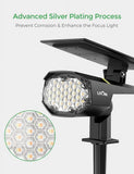 Litom 30 LED Solar Landscape Spotlight, 4-Pack Cold & Warm White Color
