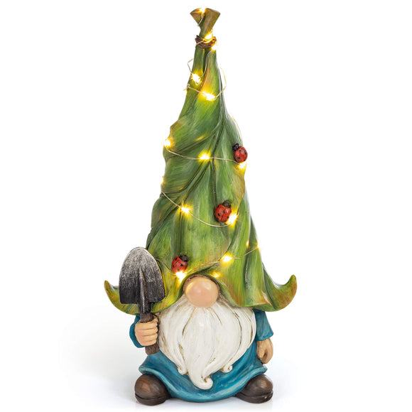 Vp Home Whimsical Gnome Garden Statue with Solar Powered Led Lights