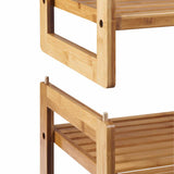 TRINITY Bamboo 2-tier Shoe Rack, 2-pack Bamboo Shelves