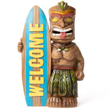 Vp Home Tiki Welcome Surfboard Solar Powered Led Light, Maya Totem Garden Lamp Skateboard