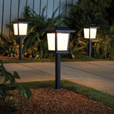 Better Homes & Gardens Solar Powered Square Matte Metal Pathway Light, 2 Pack