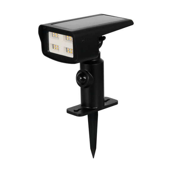 Better Homes & Gardens Solar Motion Sensor LED Spotlight, 30-600 Lumens Stake or Mount