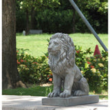 Hi-Line Gift Sitting Lion Garden Statue, 16.75 x 10.00 x 21.63 Inches