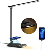 TaoTronics LED Desk Lamp, Reading Light with Wireless Charger