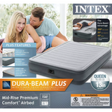 Intex Comfort Plush Dura-Beam Airbed, Queen Size Air Mattress