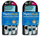 Wells Lamont HydraHyde Leather Work Gloves, 4 Pairs