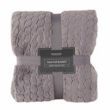 Berkshire Jacquard Faux Fur Blanket, 96” x 90” Faux Fur Blanket