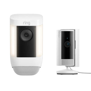 Ring Spotlight Cam Pro and Indoor Cam with Manual Privacy Cover