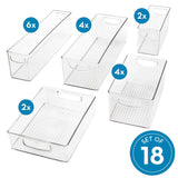 iDESIGN Linus Kitchen Bin Starter Kit, 18-piece Set