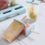 9 Piece Popsicle Molds Ice Pop Mold Reusable Ice Cream Maker, DIY Popsicle for Home