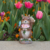 VP Home Charming Squirrel Statue with Solar LED Light