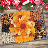 Vacaville Fruit Company Dried Fruit & Nut Wooden Gift Tray, 56 oz