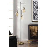 Stylecraft Basia 3-Light Floor Lamp, 3 Classically Shaped Lantern Styled Lights