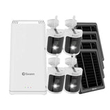 Swann AllSecure650 2K Wireless 4-Cam Security System with Solar Panels