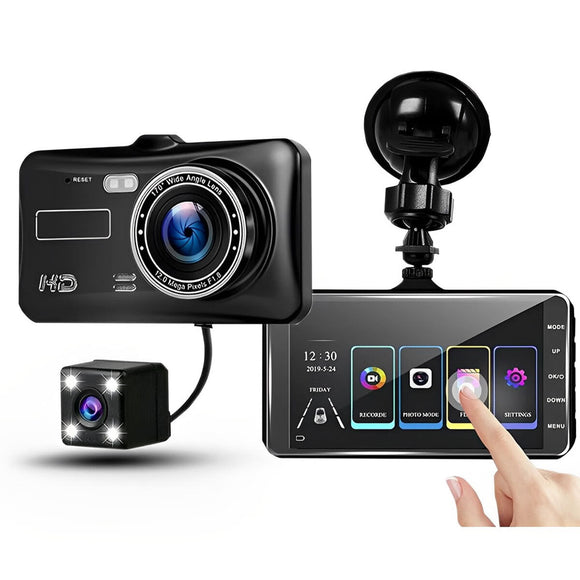 4K+1080P, GPS, WiFi Car Dash Camera with 3inch Touch Screen