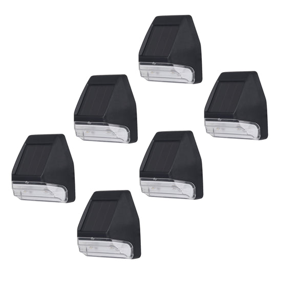 Mainstays Solar Powered Outdoor Wall Mount LED Path Light, 6-Pack