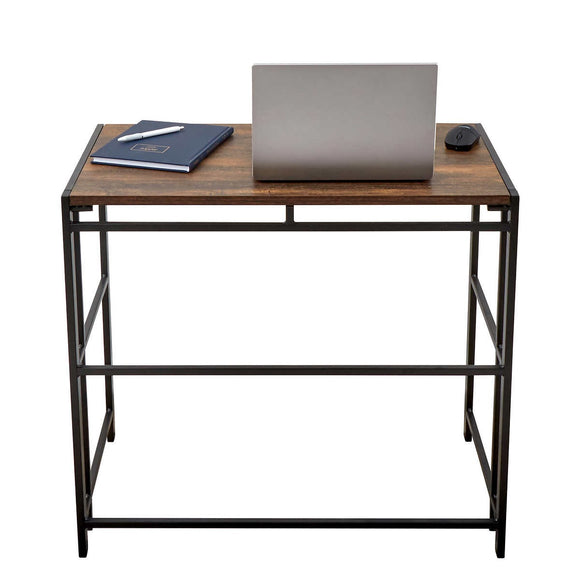 FlipShelf Portable & Folding Metal Desk, 31.5” W x 17.125” D x 29” H