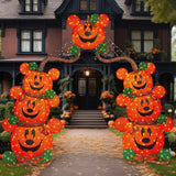 9' Disney Halloween Pumpkin Arch with LED Lights