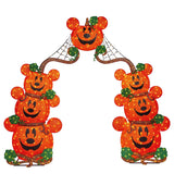 9' Disney Halloween Pumpkin Arch with LED Lights