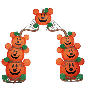 9' Disney Halloween Pumpkin Arch with LED Lights