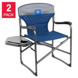 2-Pack Portable Folding Director's Chair by Timber Ridge, Camping Chair