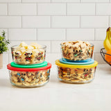 Pyrex 8-Piece Disney Mickey Mouse & Friends Decorated Food Storage Set