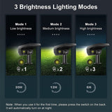 Litom 48LED Solar Landscape Spotlights, 2Pack 3 Lighting Modes & Light Sensor