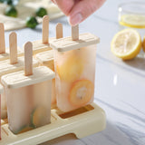 9 Piece Popsicle Molds Ice Pop Mold Reusable Ice Cream Maker, DIY Popsicle for Home