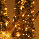 Lighted Deer Family Set w/200 LED Lights, Sparkling Buck, Doe and Fawn