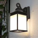 Feit Electric Flame or White Light 480 Lumens Coach Lantern, LED Color Changing Wall Lantern