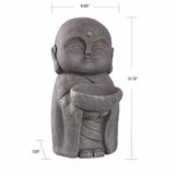 Stylecraft Jizo Monk Statue, 7.09" W x 8.66" L x 13.78" H