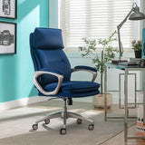 True Innovations Lillian Plush Velvet High Back Office Chair