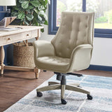 Thomasville Brooks Executive Chair, Bonded Leather Upholstery