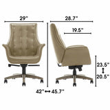 Thomasville Brooks Executive Chair, Bonded Leather Upholstery