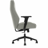 Thomasville Darius Bonded Leather Executive Chair, Adjustable Arm Rest Office Chair