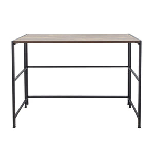 FlipShelf Folding Metal Working Table, 40" x 19.25" x 29" Workstation