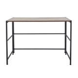 FlipShelf Folding Metal Working Table, 40" x 19.25" x 29" Workstation