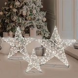 3 Pieces LED Star Set with 420 LED Lights, Stars sizes 36", 26", and 18"