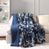 Life Comfort Sherpa Fleece Blanket, 90" L x 72" W