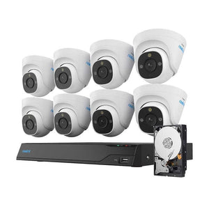 Reolink 12MP 8-Cam Wired Security System, 16-Channel 4TB 4K+ Ultra HD Camera System