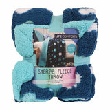 Life Comfort Kid’s Ultimate Sherpa Fleece Blanket, 40” x 50” Printed Plush Face