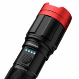 Infinity 5000L Dual Power Focusing Flashlight, Dual Power Rechargeable or Dry Cell