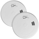 First Alert 10-Year Battery Smoke and Carbon Monoxide Alarm, 2 PACK 2-IN-1 Voice & Location Alerts